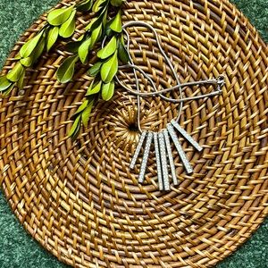 Silver and Diamond Statement Necklace